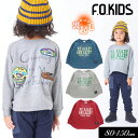 ＜50％OFF＞2023秋冬st【F.O.KIDS/エフオーキッズ】エイジング ワッペン トレーナー 裏毛起毛≪80cm 90cm 95cm 100cm 110cm 120cm 130cm 140cm 150cm≫子供服 ベビー キッズ 女の子 男の子 女児 男児 ジュニア 裏毛