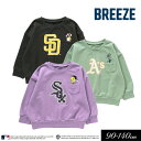 ＜50％OFF＞2023秋冬【BREEZE/ブリーズ】MLB×LOONEY TUNES ロゴ トレーナー≪90cm 100cm 110cm 120cm 130cm 140cm≫子供服 キッズ 女の子 男の子 女児 男児 子ども 裏毛 トレーナー