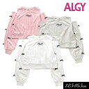 <50%OFF>2024秋冬【ALGY/アルジー】袖りぼん 肩あき ロン Tシャツ≪130cm 140cm 150cm 160cm≫ロンT 長袖 Tシャツ トッ...
