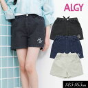 2024夏【ALGY/アルジー】レースアップ デニム ショー パン≪130cm 140cm 150cm 160cm≫子供服 キッズ 女の子 女児 子ども ジュニア 通学 小学生 中学生 スカート 新作