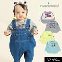 <50%OFF>2024秋冬【ampersand/アンパサンド】バラエティ 長袖 Tシャツ≪70cm 80cm 90cm 100cm 110cm 120cm≫ベ...