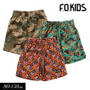 クリアランスセール<60%OFF>2024夏【F.O.KIDS/エフオーキッズ】総柄 ハイブリッド ショートパンツ 5分丈≪80cm 90cm 95cm 100...