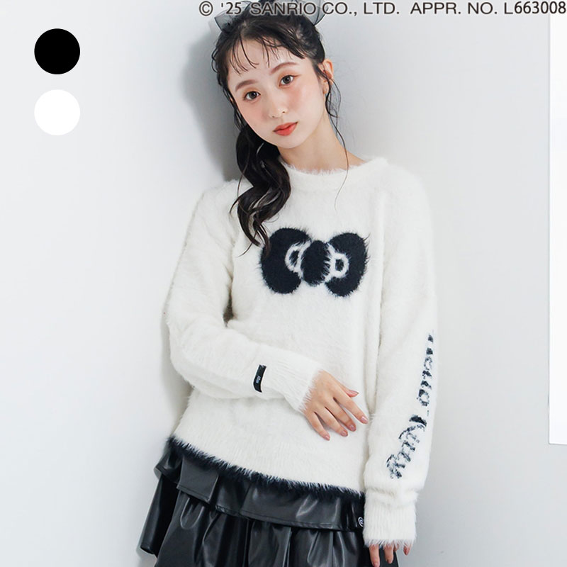 ＼クーポンで最大20％OFF／2025秋冬t【algy/アルジー】【ハローキティ】シャギー ニット≪130cm 140cm 150cm 160cm≫女の子 ALGY アルジー 子供服 キッズ 長袖 セーター トップス おしゃれ かわいい 冬服 冬物 新作のサムネイル