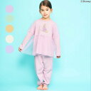 2025秋冬st【ampersand/アンパサンド】ディズニー プリンセス・アナと雪の女王 パジャマ≪80cm 90cm 100cm 110cm 120cm 130cm 140cm≫子供服 セット キッズ 女の子 女児 パジャマ ルームウエアー 秋服 新作 アリエル ラプンツェル ベル アナ エルサ
