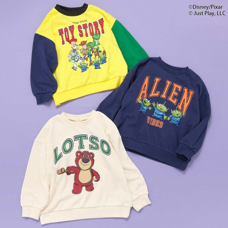 2025秋冬st【BREEZE/ブリーズ】【ディズニーキャラクター】トイストーリー トレーナー≪80cm 90cm 100cm..