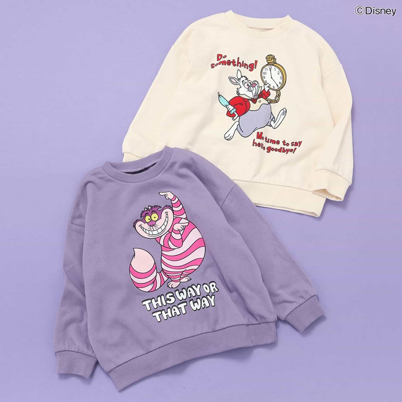 2025秋冬st【BREEZE/ブリーズ】【ディズニーキャラクター】不思議の国のアリス トレーナー≪80cm 90cm 1..