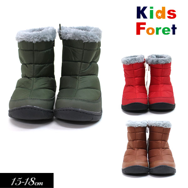 ＜40％OFF＞2020秋冬t【Kids Foret/キッズフォーレby丸高衣料】子供用♪撥水加工 ブーツ≪15cm 16cm 17cm 18cm≫靴 ボア 女の子 キッズ 防寒