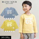 2020春【BLUEU AZUR/ブルーアズール】ナンバリング Tシャツ≪90cm 100cm 110cm 120cm 130cm≫子供服 キッズ 男の子 女の子 男児 女児 子ども≪店頭受取対応商品≫