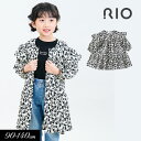 SALE<50%OFF>2024春【RIO/リオ】ヘム フリル 柄 ワンピース≪90cm 100cm 110cm 120cm 130cm 140cm≫子供服 キ...