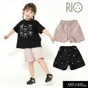 2025夏【RIO/リオ】刺繍総柄 ナイロン ハーフ パンツ≪90cm 100cm 110cm 120cm 130cm 140cm≫子供服 キッズ 女の子 女児...