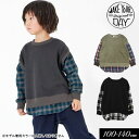 ＜40％OFF＞2023秋冬 レイヤード風 長袖 プルオーバー≪100cm 110cm 120cm 130cm 140cm≫男の子 女の子 シャツ 子供服 ジュニア Tシャツ