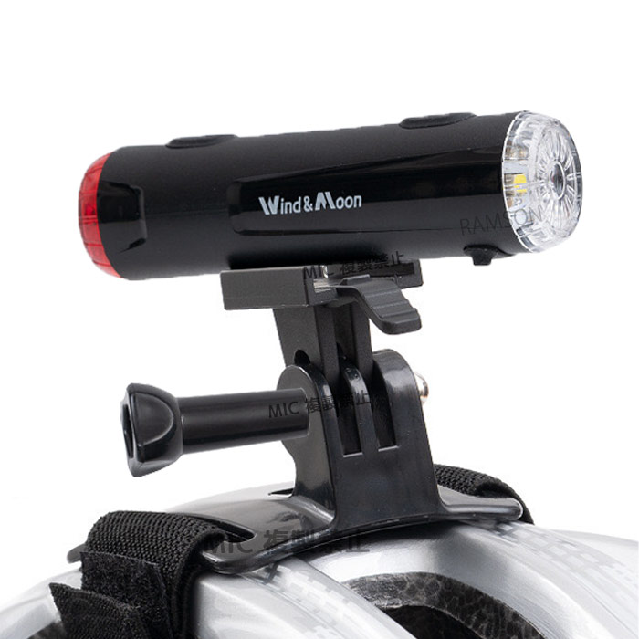 自転車 ヘルメット LED ヘッドライト テールライト 懐中電灯 充電式 強力 警告灯 自転車フロント リア 防水 マウンテンバイク ロードバイク ライト 夜間走行 安全走行 RAMSON ラムソン ヘッドランプ 2