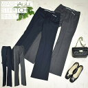 \定価から70%OFF+LINEお友達で10%OFF/Diana ビジネス ボトム パンツ スラックス レディース 21406 大人 ウォッシャブル ストレッチ ご自宅で洗濯可 撥水加工 細身 高身長 【小】グレーストライプ/ネイビーストライプ 7号 ストレート/ブーツカット 仕事