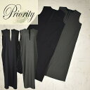 特別17%OFF●7月中\定価からの50%OFF/レスピーギ ロングワンピース ワンピ キーネック Aライン ワイド幅 ストレッチ Priority P46131 レディース カジュアル 春/秋/冬 【大】 イエベ/ブルベ 大人 RESPIGHI グレー/ブラック 半額