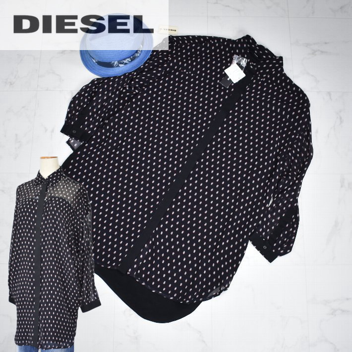 \1日はP11倍!定価から50%OFF+11%クーポン可/ディーゼル ジャパン トップス シャツワンピ チュニック..