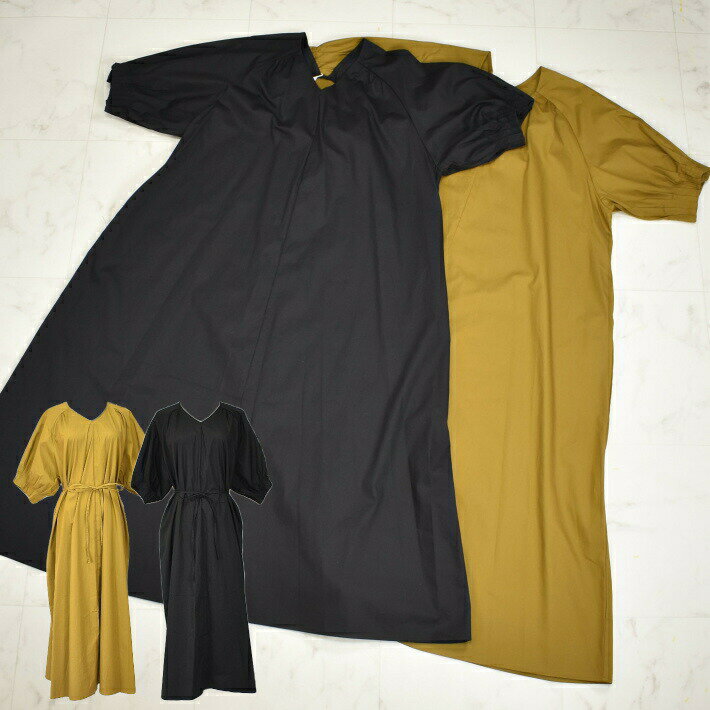 ＼定価の50%OFF＋LINEお友達で10%OFF／半袖 Aライン ロングワンピース コットン100
