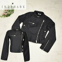 \定価から50%OFF+LINEお友達で特典あり/ INDIMARK コットン ライダースジャケット ブルゾン ストレッチ RED PEPPER WJ140 レディース カジュアル 春/秋/冬 ジャケット 【大】細身 イエベ/ブルベ 大人 半額(4)