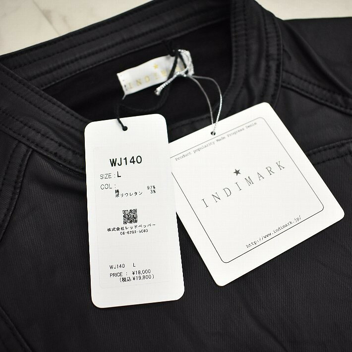 INDIMARK コットン ライダースジャケット ブルゾン ストレッチ RED PEPPER WJ140 レディース カジュアル 春/秋/冬 ジャケット 【大】細身 イエベ/ブルベ 大人 半額 ＼定価から50%OFF／ 2