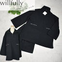 ＼マラソン中ずっと15％OFF♪／willfully ウィルフリー 厚手 プルオーバー Aライン オーバーブラウス 長袖 トップス チュニック【大】2322-OP-27 ゆったりサイズ レディース ブラック フリーサイズ イエベ/ブルベ カジュアル 秋/冬 母の日