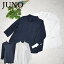\定価から50%OFF+LINEお友達で特典あり/JUNO 綿麻 オーバーブラウス シャツ ブラウス カットソー トップス 長袖 外ポケット ショート丈 レディース 242-10118【小】ネイビー/ホワイト 春/夏/秋 半額 7,590円