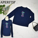 \定価から50%OFF+LINEお友達で10%OFF/プルオーバー セーター トップス 長袖 ニット カットソー 23104 レディース スパンコール 刺繍 シ...