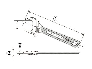 ロブテックス（エビ） ハイブリットモンキレンチスケルトン スモーク 口開き 0〜24mm ＜UM24S＞ ロブスター モンキ ハイブリットモンキーレンチ ハイブリット モンキ レンチx 規格 寸法 価格 ネプロス 使いやすい