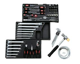 KTC(京都機械工具) 工具セット(チェストタイプ) 9.5sq. 入組65点 <SK3650E> 【ツールセット おもちゃ 工具箱 自転車 バイク おすすめ 】
