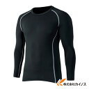 おたふく BTパワーストレッチ クルーネックシャツ ブラック L JW-174-BK-L JW174BKL