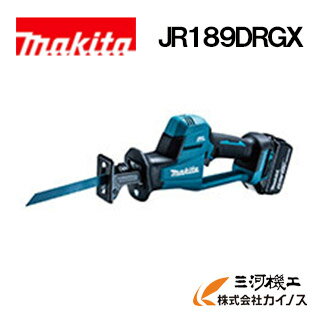 マキタ 充電式レシプロソー 18V セット品 (バッテリBL1860B×2本・充電器DC18RF・ケース 付)＜JR189DRGX＞