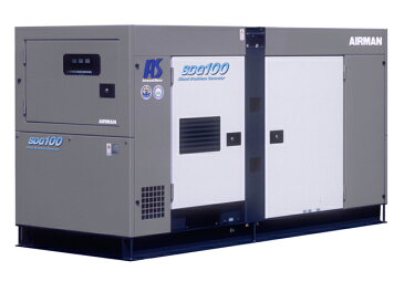 【送料無料】北越工業（AIRMAN） エンジン発電機 極超低騒音 100kVA ＜SDG100AS-3A6＞ 【インバーター 小型 家庭用 ガス カセットボンベ 4サイクル 200v 防災グッズ インバータ発電機 風力 灯油 エンジン】