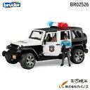 bruder ブルーダー JEEP パトカー フィギュア付き ＜BR02526＞ 【ジープ 警察官 人型フィギュア 重機 建機 はたらく車 砂場 働く車 乗り物 工事現場 ミニカー 男の子 女の子 ショベルカー おもちゃ フィギュア 子ども プレゼント ギフト】