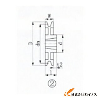 EVN ブッシングプーリー SPA 224mm 溝数1 SPA224-1