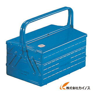 【訳アリ品】※外箱破損品※ TRUSCO 2段式工具箱 352X220X289 ブルー GL-350-B