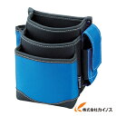 TRUSCO 腰袋 3段 携帯電話ホルダー付き ブルー TWP3-BL