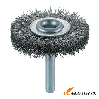 TRUSCO 軸付ホイールブラシ φ50X軸6 ステンレス線 線径0.3 TB-6223