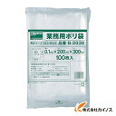 TRUSCO 厚手ポリ袋 縦300X横200Xt0.1 100枚入 透明 B-2030