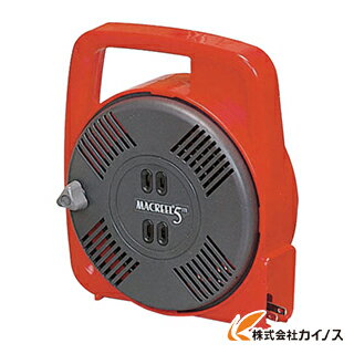 ハタヤ HATAYA マックリール 単相 100V 5m 手動巻 レッド MS-5-R MS5R MS－5－R ホームリール ギフト ノベルティ コードリール コンセントリール 電源 電工ドラム 延長コード 延長コンセント 