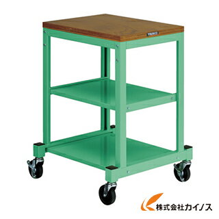 TRUSCO BN型小型作業台 450X600 キャスター付 YG色 BN4560ACYG