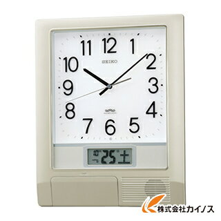 SEIKO 電波プログラムクロック 429×345×57 銀色メタリック PT201S