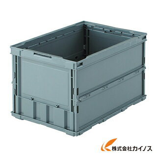 TRUSCO 薄型折りたたみコンテナ 50L グレー TR-O50B GY