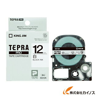 キングジム テプラPROテ－プカ－トリッジ 白に黒文字 16m巻ロングタイプ SS12KL 【 通販 おすすめ 人気 価格 安い おしゃれ 】