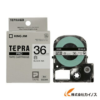キングジム テプラPROテ－プカ－トリッジ 白に黒文字 SS36K 【 通販 おすすめ 人気 価格 安い おしゃれ 】
