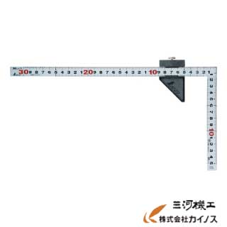 シンワ 曲尺平ぴた シルバー 30cm 表裏同目 ストッパー付 JIS ＜12438＞ 【矩尺 かねじゃく かね尺 サシガネ 差し金 直角 定規 diy 建築 物差し 物差し 角厚 小型 使い方 鯨尺 角度 勾配 工具 測り 直角定規】