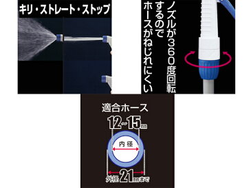 タカギ 散水ノズル ピッターノズルG 普通ホース用 ＜G057＞【散水ノズル 散水ホース 散水 ホース メタルガン スプレー 融雪 ロングノズル シャワーヘッド 通販 セール おすすめ 人気 16200円以上は 送料無料 部品 接続】