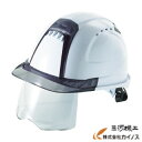 トーヨーセフティー TOYOヘルメットシールドレンズ付き(白) NO.391F-S-C-W NO.391FSCW