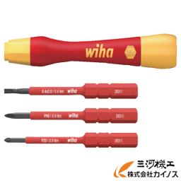 wiha 充電式スリムバリオ 差替式精密ドライバー ホルダー・ビットセット＜SB28310401＞(ドライバー 絶縁式 差し替え スリム ビット ビーハ）