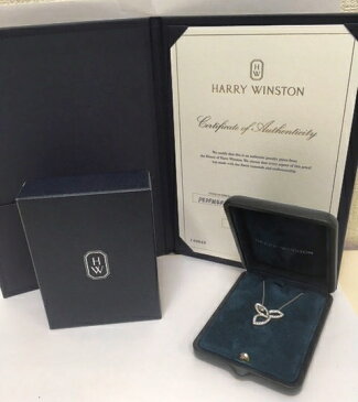 【質みなみ・太宰府店】◇ハリーウィンストン◇HARRY WINSTON リリークラスターネックレス　Pt950　ダイヤ◇USED/【中古】美品【質屋出店】