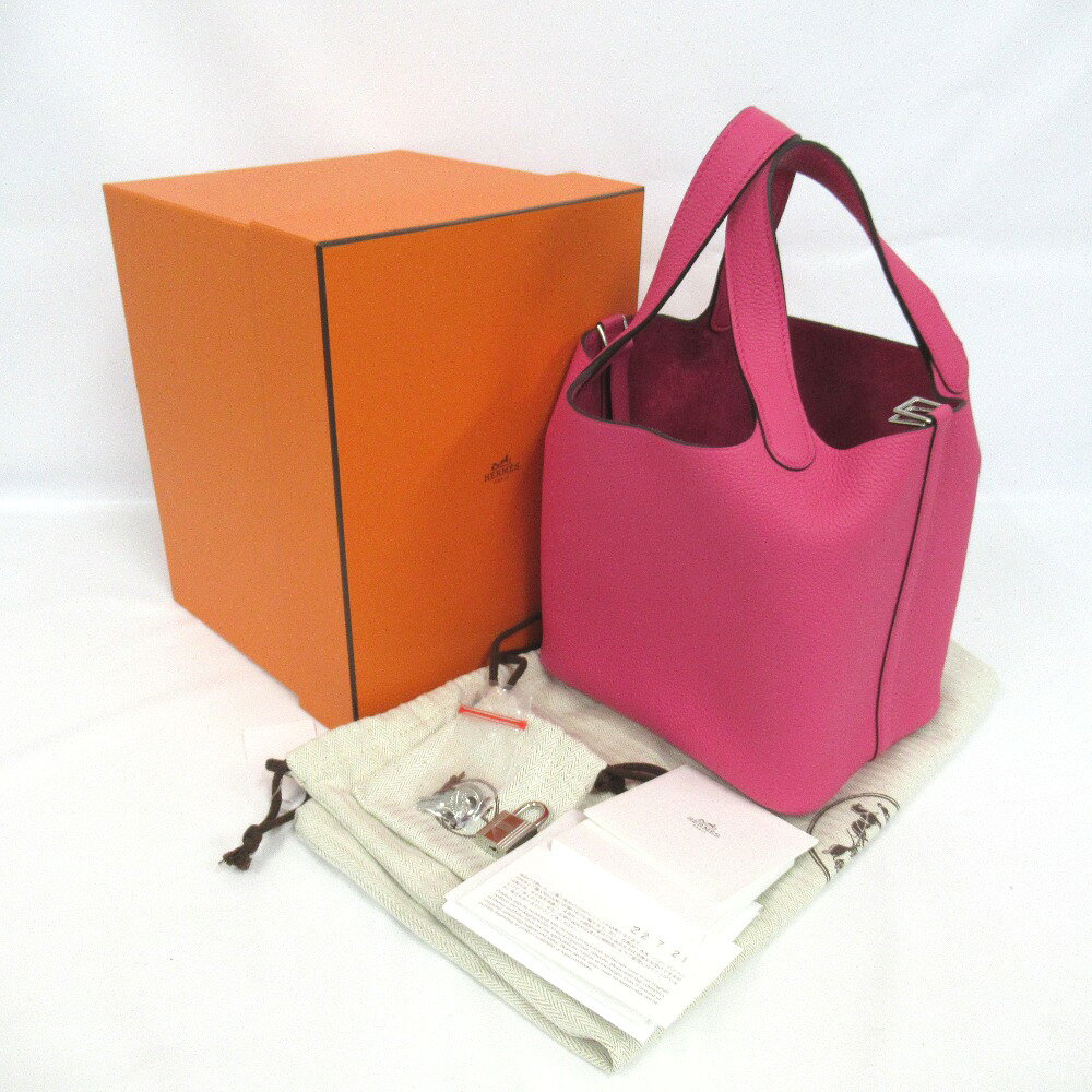 エルメス ピコタンロックPM　U刻 シルバー金具　ローズショッキング 【質みなみ・大手門店】【質屋】 HERMES【中古】【新古品・未使用】 Ot954801のサムネイル