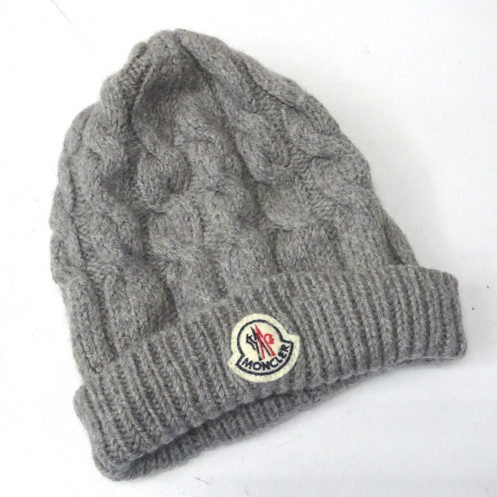 モンクレール 帽子 ニット帽 グレー【質みなみ・二又瀬店】【質屋】 MONCLER 【中古】 Ft594772のサムネイル