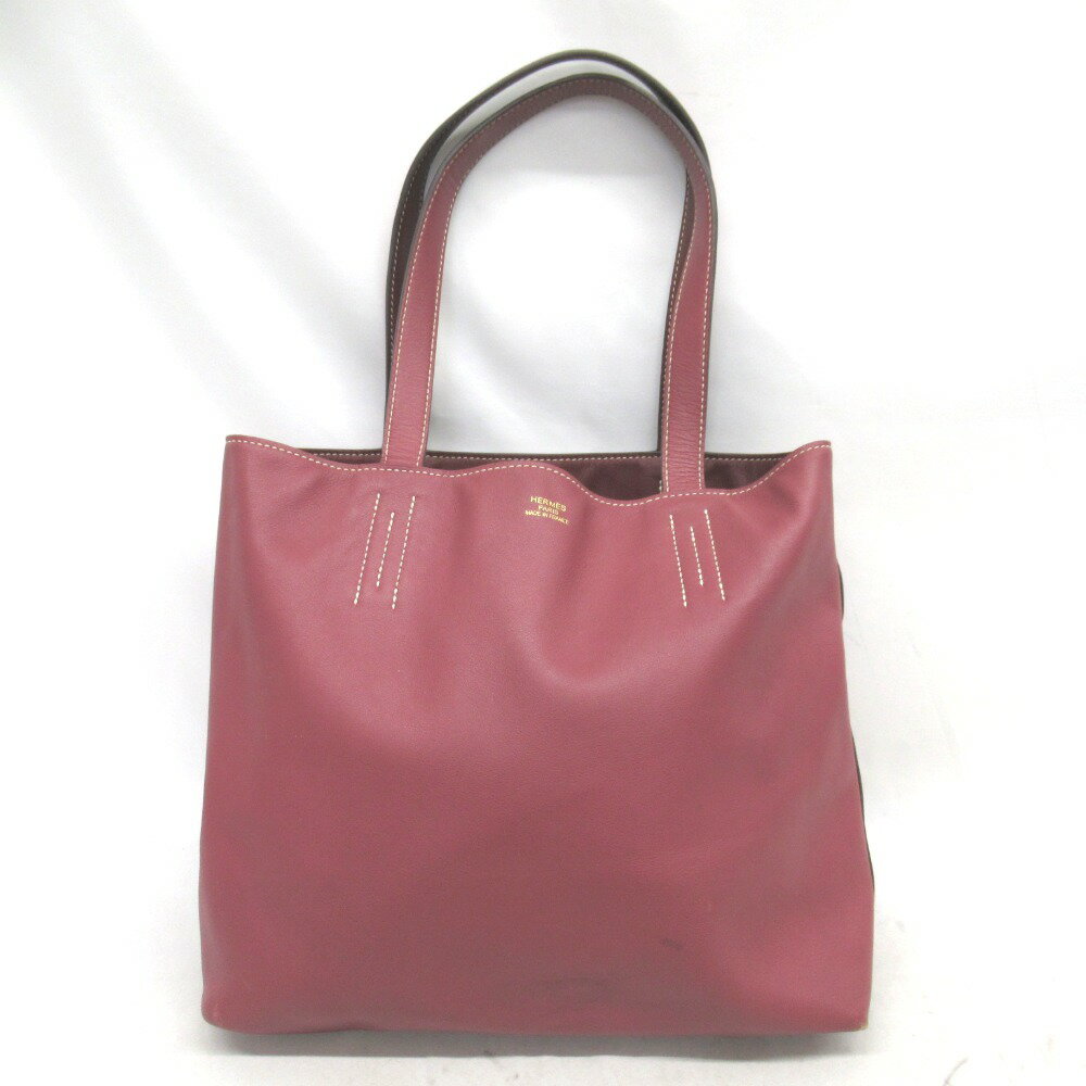 エルメス トートバッグ リバーシブル ドゥブルセンス28 ピンク/レッド系【質みなみ・小倉店】【質屋】 HERMES 【中古】 KR223544のサムネイル